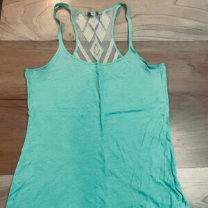 Vintage American Eagle 100% Cotton Tank, mesh racer back, Lg